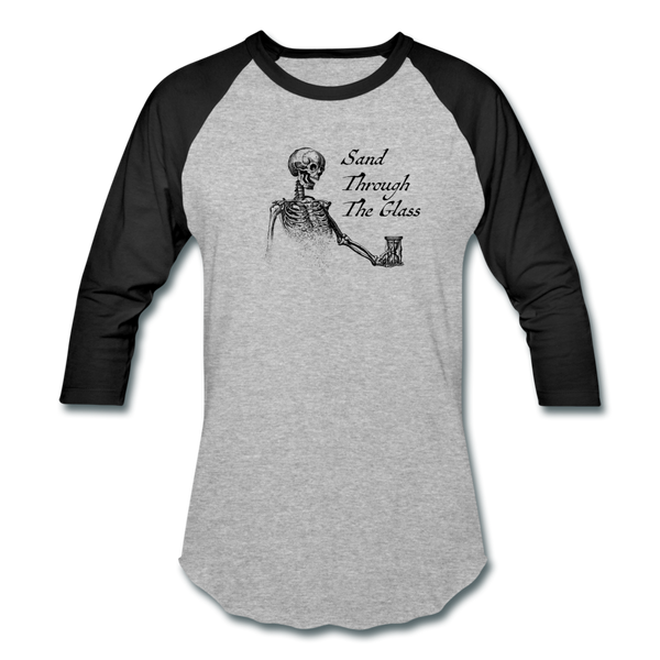 Sand Through the Glass - Baseball T-Shirt - heather gray/black